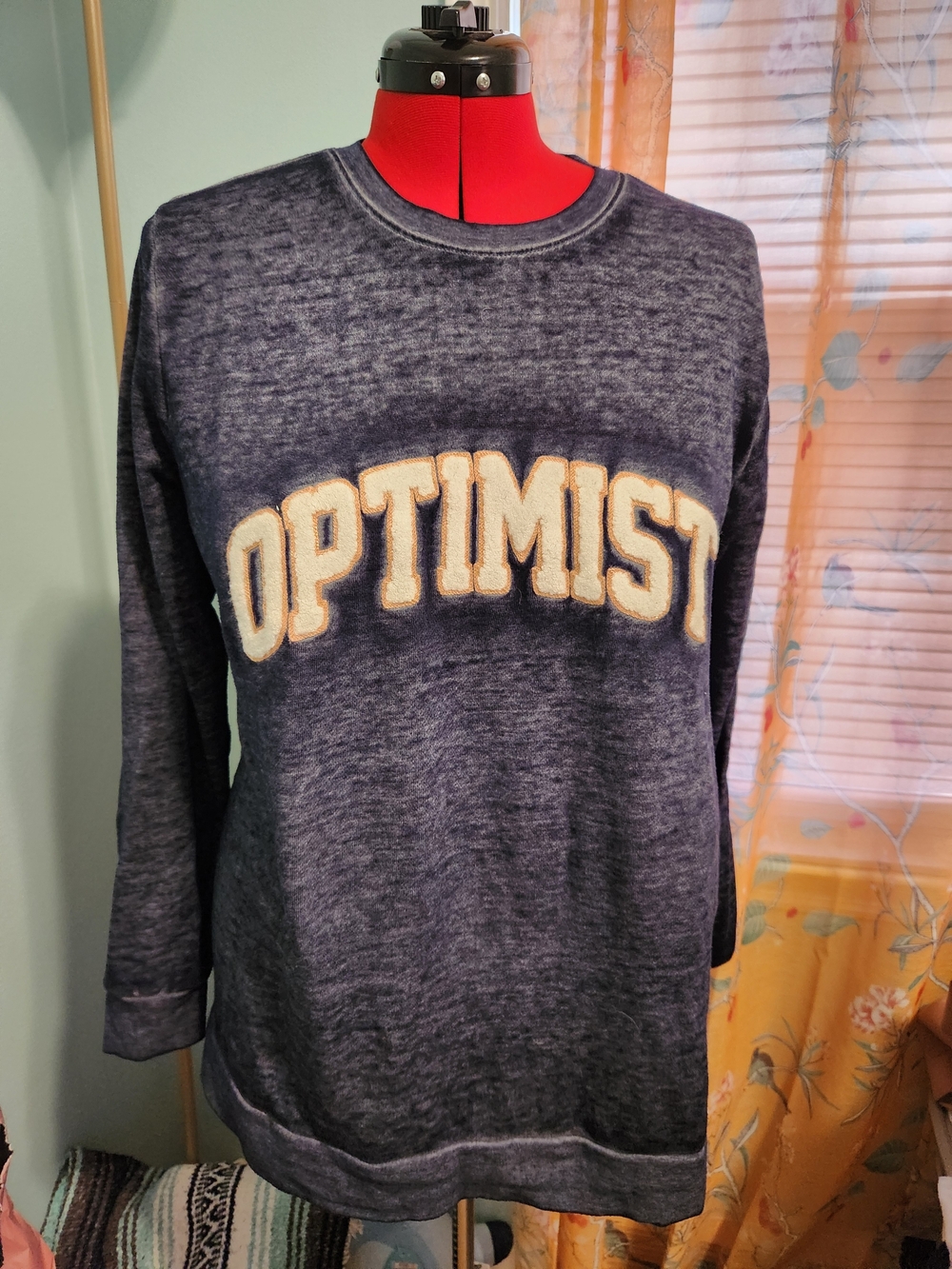 Lane Bryant Navy Blue Crewneck Sweatshirt